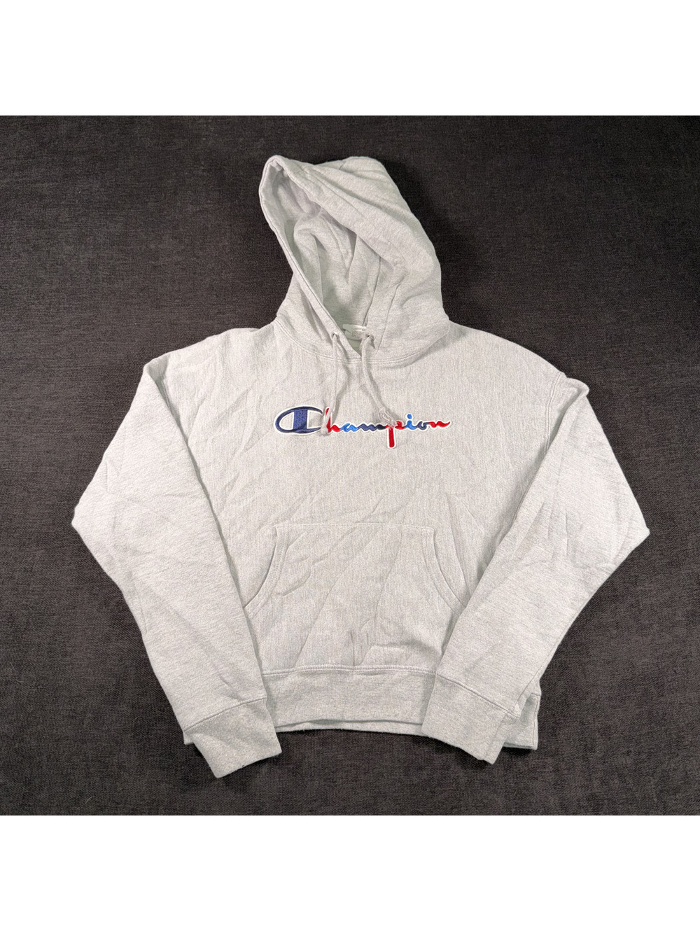 Champion Reverse Weave Medium Gray Hoodie Sweatshirt